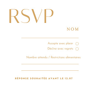 Carton réponse mariage jaune capitale beige Carton réponse mariage jaune capitale beige