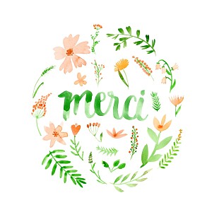Carte de remerciement orange alphabet fleuri orange Carte de remerciement orange alphabet fleuri orange