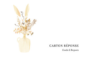 Carton réponse mariage vert solstice d'été vert Carton réponse mariage vert solstice d'été vert
