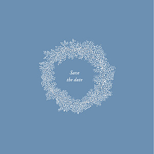 Save the date bleu gypsophile bleu Save the date bleu gypsophile bleu