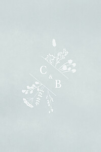 Carton d'invitation mariage bleu solstice d'été portrait bleu Carton d'invitation mariage bleu solstice d'été portrait bleu
