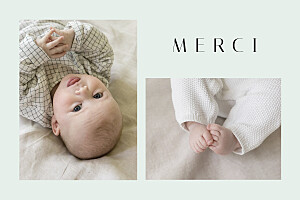 Carte de remerciement photos barbe à papa vert Carte de remerciement photos barbe à papa vert