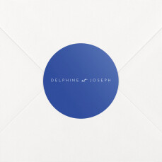 Stickers pour enveloppes mariage Manuscrit bleu Stickers pour enveloppes mariage Manuscrit bleu