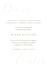 Faire-part de mariage Calligraphie vert sapin Faire-part de mariage Calligraphie vert sapin