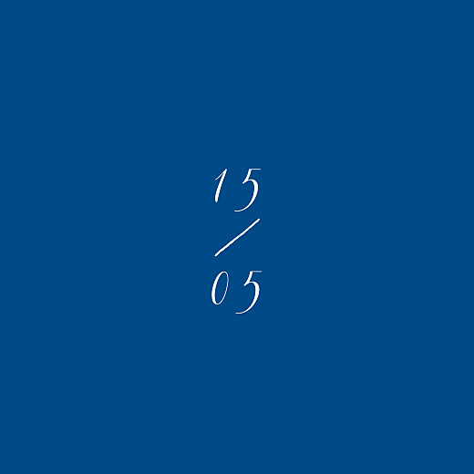 Carton réponse mariage Calligraphie bleu - Verso Carton réponse mariage Calligraphie bleu - Verso