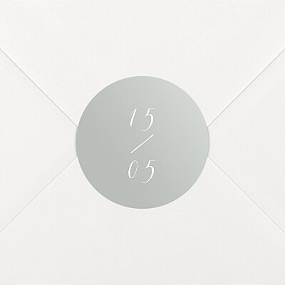 Stickers mariage vert calligraphie vert de gris Stickers mariage vert calligraphie vert de gris