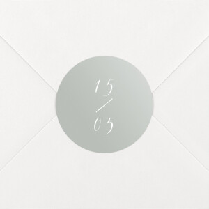 Stickers pour enveloppes mariage Calligraphie vert de gris Stickers pour enveloppes mariage Calligraphie vert de gris