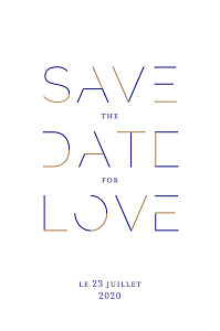 Save the date original love code bleu Save the date original love code bleu