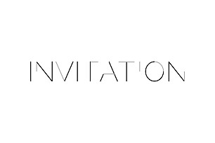 Carton d'invitation mariage love code noir Carton d'invitation mariage love code noir