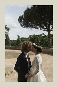 Carte de remerciement mariage avec photo songe méditerranéen palmier Carte de remerciement mariage avec photo songe méditerranéen palmier