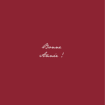 Carte de voeux gypsophile chic (dorure) rouge Carte de voeux gypsophile chic (dorure) rouge