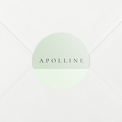 Stickers naissance vert cadre pastel vert Stickers naissance vert cadre pastel vert