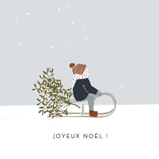Carte de voeux Winter snow 1 - Recto Carte de voeux Winter snow 1 - Recto