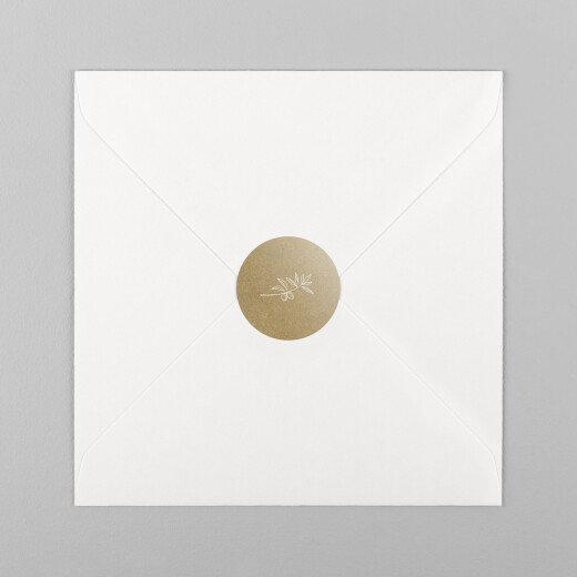 Stickers pour enveloppes mariage Provence kraft - Vue 2 Stickers pour enveloppes mariage Provence kraft - Vue 2