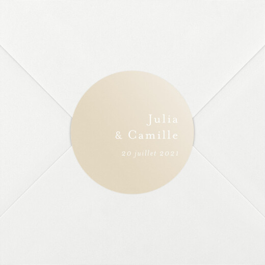 Stickers pour enveloppes mariage Songe atlantique épillet - Vue 1