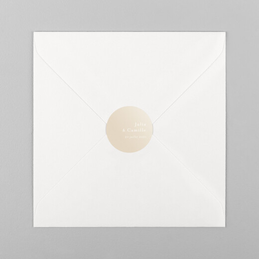 Stickers pour enveloppes mariage Songe atlantique épillet - Vue 2