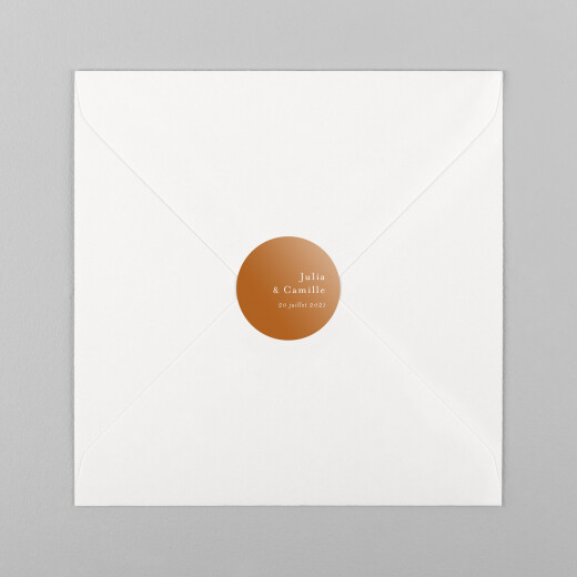 Stickers pour enveloppes mariage Songe méditerranéen palmier - Vue 2