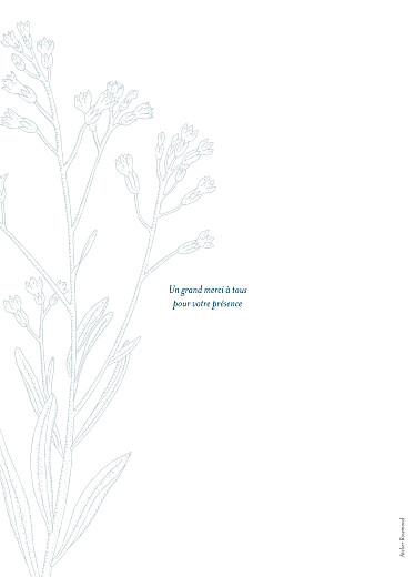 Livret de messe mariage Botanique bleu - Page 4