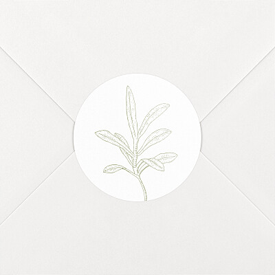 Stickers mariage vert botanique vert Stickers mariage vert botanique vert