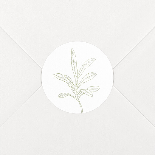 Stickers mariage Botanique vert - Vue 2 Stickers mariage Botanique vert - Vue 2