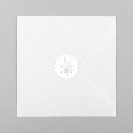 Stickers pour enveloppes mariage Botanique vert - Vue 2