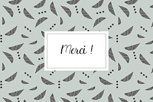 Carte de remerciement vert croissant vert Carte de remerciement vert croissant vert