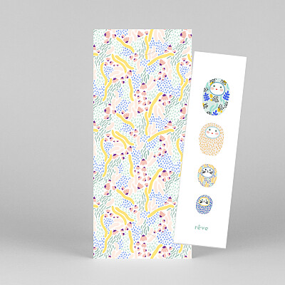 Faire-part de naissance rose les grigris dodo toucan (2 enfants) vert Faire-part de naissance rose les grigris dodo toucan (2 enfants) vert
