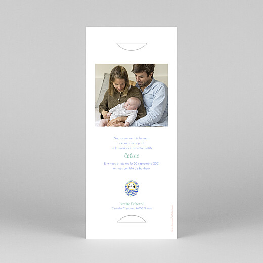 Faire-part de naissance Les grigris dodo toucan (3 enfants) vert - Vue 4 Faire-part de naissance Les grigris dodo toucan (3 enfants) vert - Vue 4