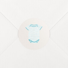 Stickers pour enveloppes naissance Petit Bateau x Rosemood body bleu