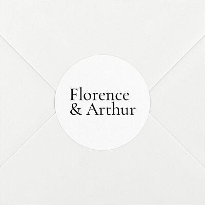 Stickers mariage personnalisés sobre 1 Stickers mariage personnalisés sobre 1