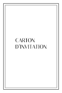 Carton d'invitation mariage tous genres empreinte blanc Carton d'invitation mariage tous genres empreinte blanc