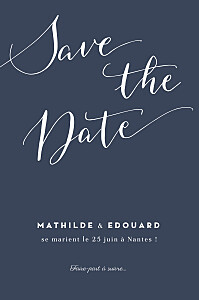 Save the date bleu swing bleu marine Save the date bleu swing bleu marine