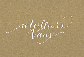 Carte de voeux original swing 3 photos kraft Carte de voeux original swing 3 photos kraft