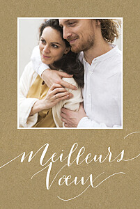 Carte de voeux swing 5 photos kraft Carte de voeux swing 5 photos kraft