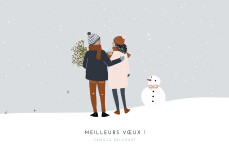 Carte de voeux Winter family 2