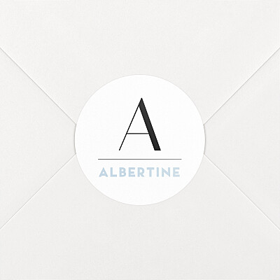 Stickers naissance vert trait de caractère bleu Stickers naissance vert trait de caractère bleu