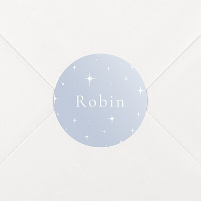 Stickers naissance sous les étoiles bleu Stickers naissance sous les étoiles bleu