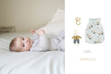 Faire-part de naissance Doux rêves ocre