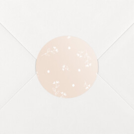 Stickers pour enveloppes naissance Doux rêves rose