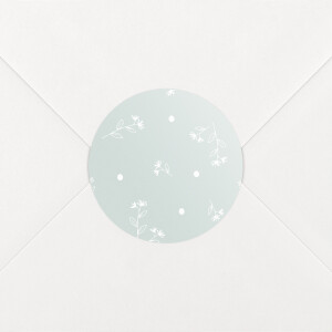 Stickers pour enveloppes naissance Doux rêves bleu