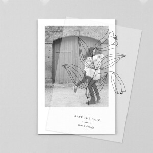 Save the Date Poésie amoureuse blanc Save the Date Poésie amoureuse blanc