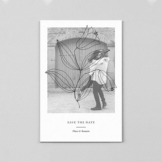 Save the Date Poésie amoureuse blanc - Vue 2 Save the Date Poésie amoureuse blanc - Vue 2