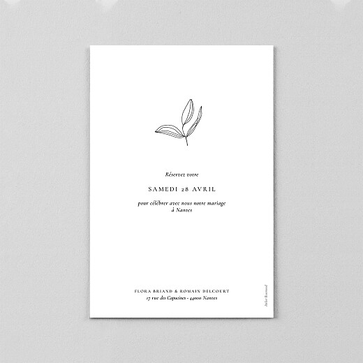 Save the Date Poésie amoureuse blanc - Vue 3 Save the Date Poésie amoureuse blanc - Vue 3