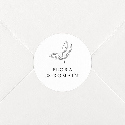 Stickers mariage poésie amoureuse blanc Stickers mariage poésie amoureuse blanc