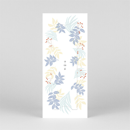 Faire-part de naissance Douce Canopée (marque-page) bleu - Vue 3
