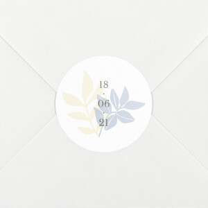 Stickers pour enveloppes naissance Douce Canopée bleu