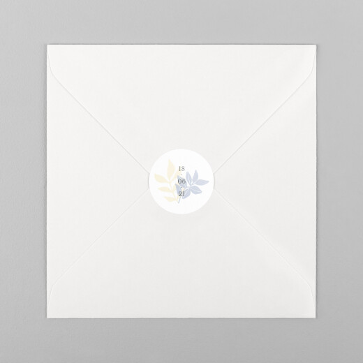 Stickers pour enveloppes naissance Douce Canopée bleu - Vue 2