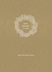 Livret de messe classique gypsophile chic kraft Livret de messe classique gypsophile chic kraft