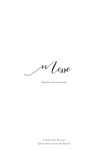 Livret de messe classique tendre innocence blanc Livret de messe classique tendre innocence blanc