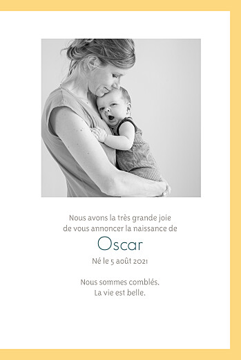 Faire-part de naissance Triangles bilingue (2 photos) jaune taupe - Page 3 Faire-part de naissance Triangles bilingue (2 photos) jaune taupe - Page 3